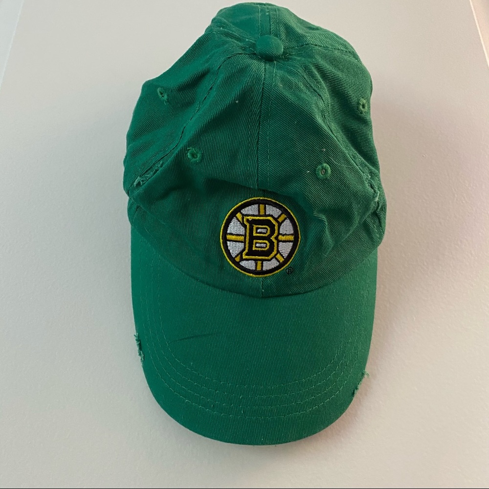 Green Distressed Boston Bruins cap